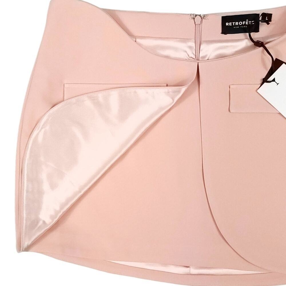 Retrofete Amaka Skirt Dusty Peach Mini Skirt Suit - Picture 6 of 14